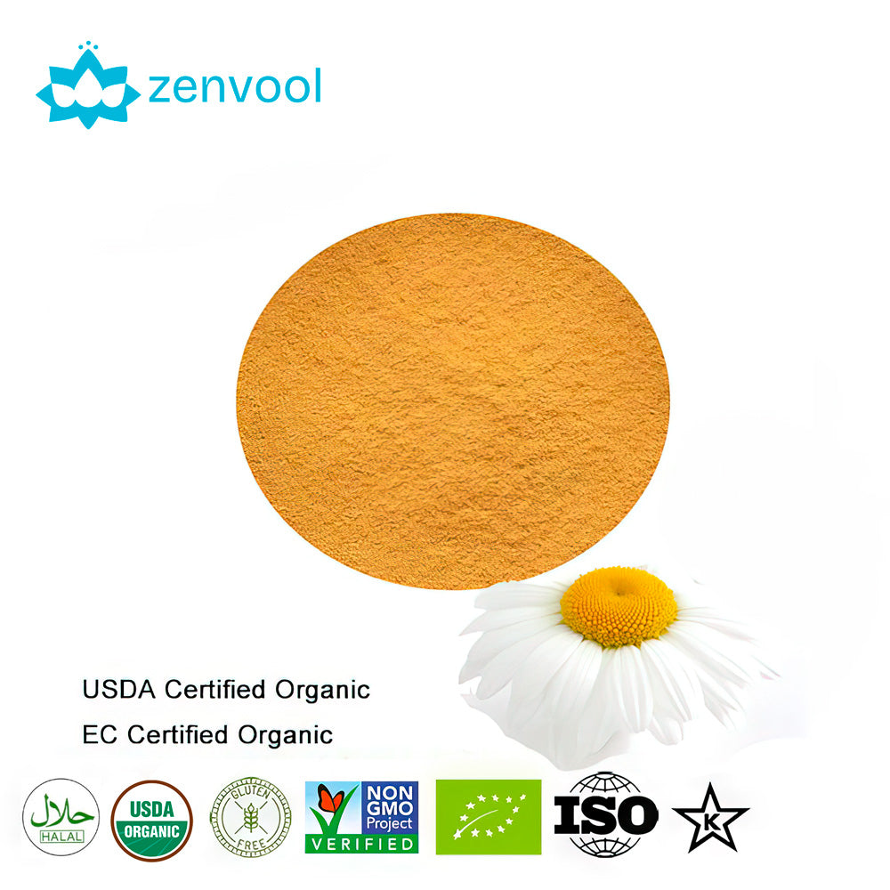 USDA and EC Certified Organic Chamomile Extract Powder Apigenin Chamomile Extract