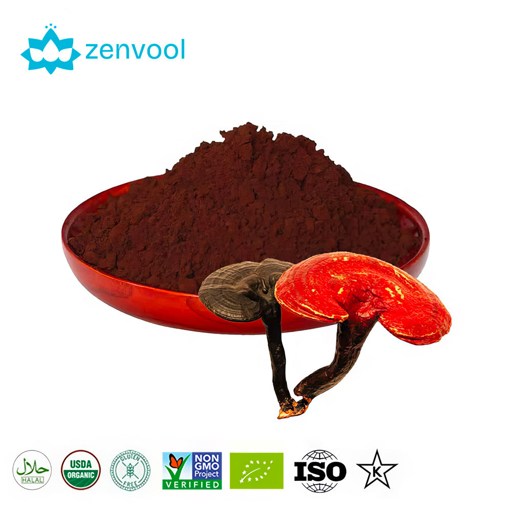 High Quality 100% Organic Red Reishi Mushroom Extract Ganoderma Lucidum Extract Festival Glitter Cream Face Gems Skin Whitening